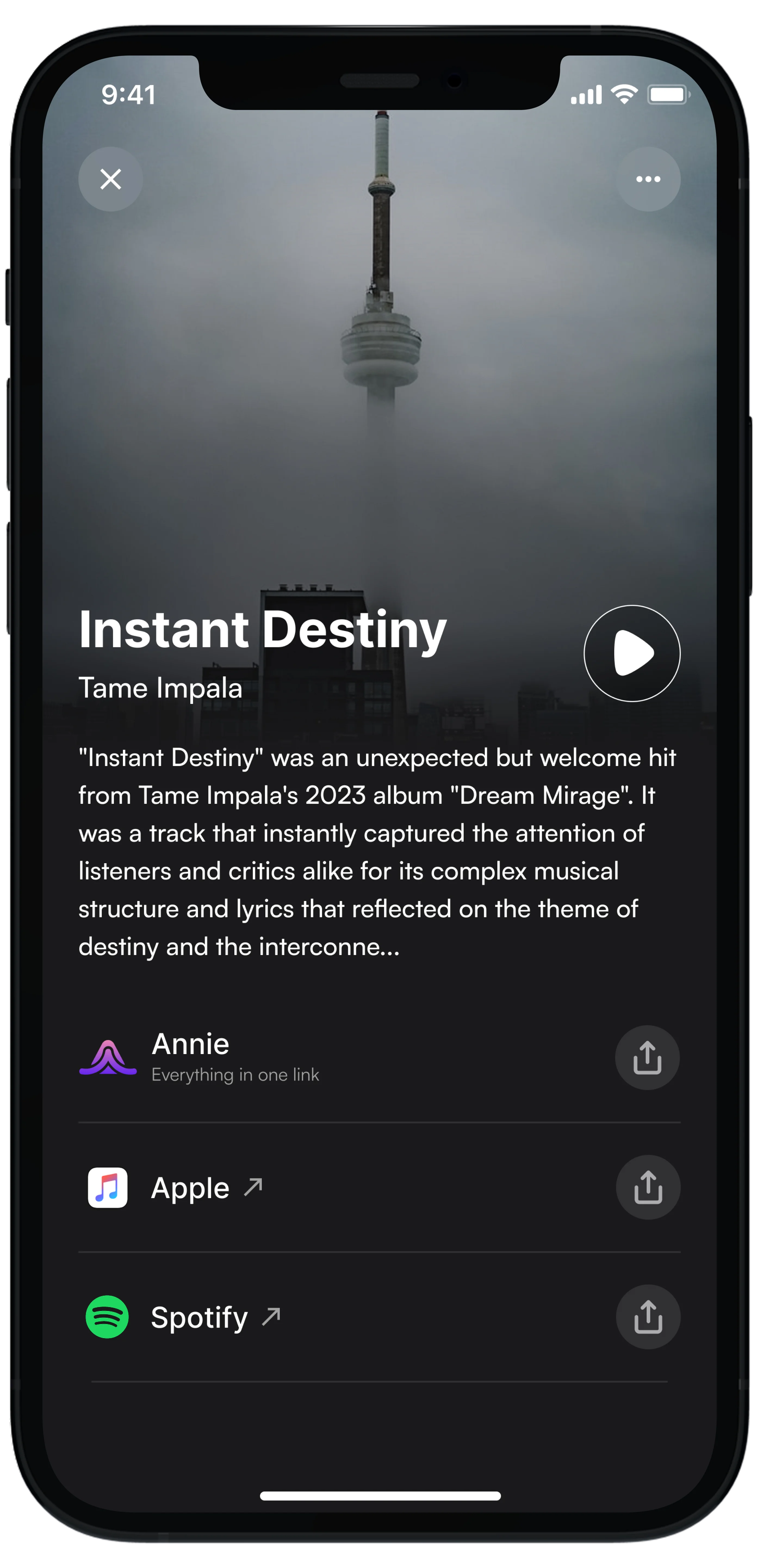 Mobile app screenshot